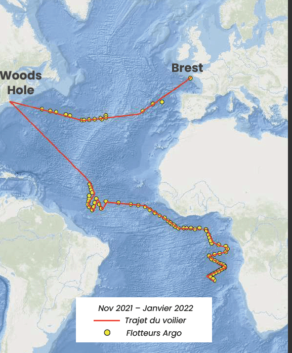 parcours expedition voilier iris 2021 2022