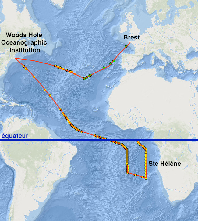 parcours expedition voilier iris 2021 2022